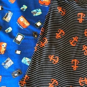 Boom Box & Anchors LulaRoe Tall & Curvy TC Legging